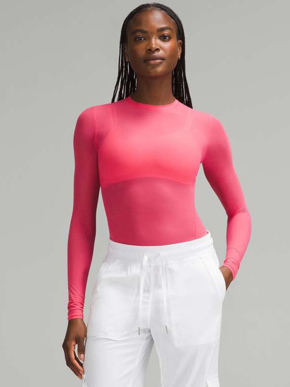 Lululemon Wundermost Nulu Mesh Long-Sleeve Crewneck Bodysuit - Picture 13 of 13
